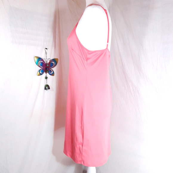Forever 21 Coral Peach Slip Dress Size Med - Picture 4 of 5